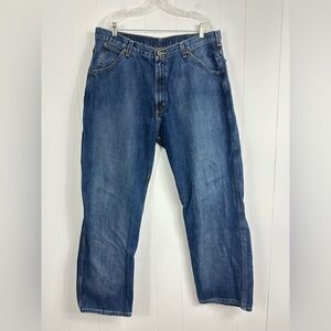 Rare Vtg C-5 Polo Ralph Lauren Jeans Co Sz 38x32 Y2K Baggy Wide Leg Carpenter